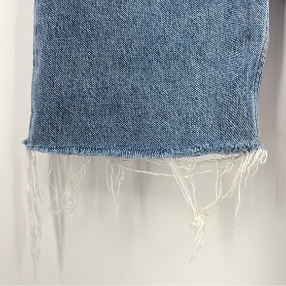 Rag & Bone 24 Rosa Mid Rise Walking 0180 Shorts bermuda Blue Denim Jean cotton - Picture 4 of 13